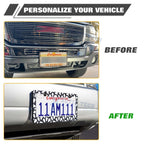 Cute Ghost Universal License Plate Frame for All Vehicles (Steel, 2-Pack)