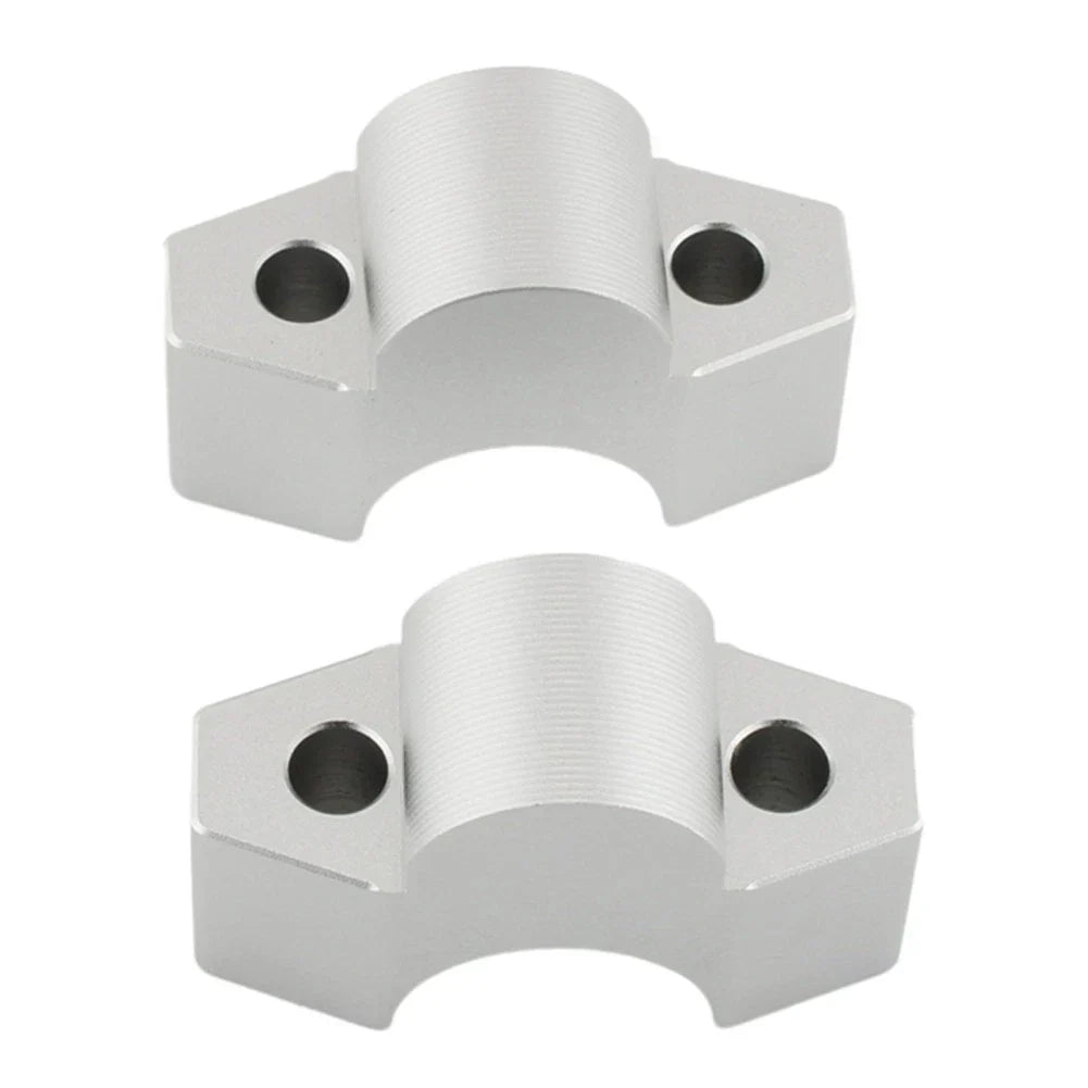 Handlebar Riser Clamp Mount Adapter Silver for Honda ADV 150 160 (2017-2023)