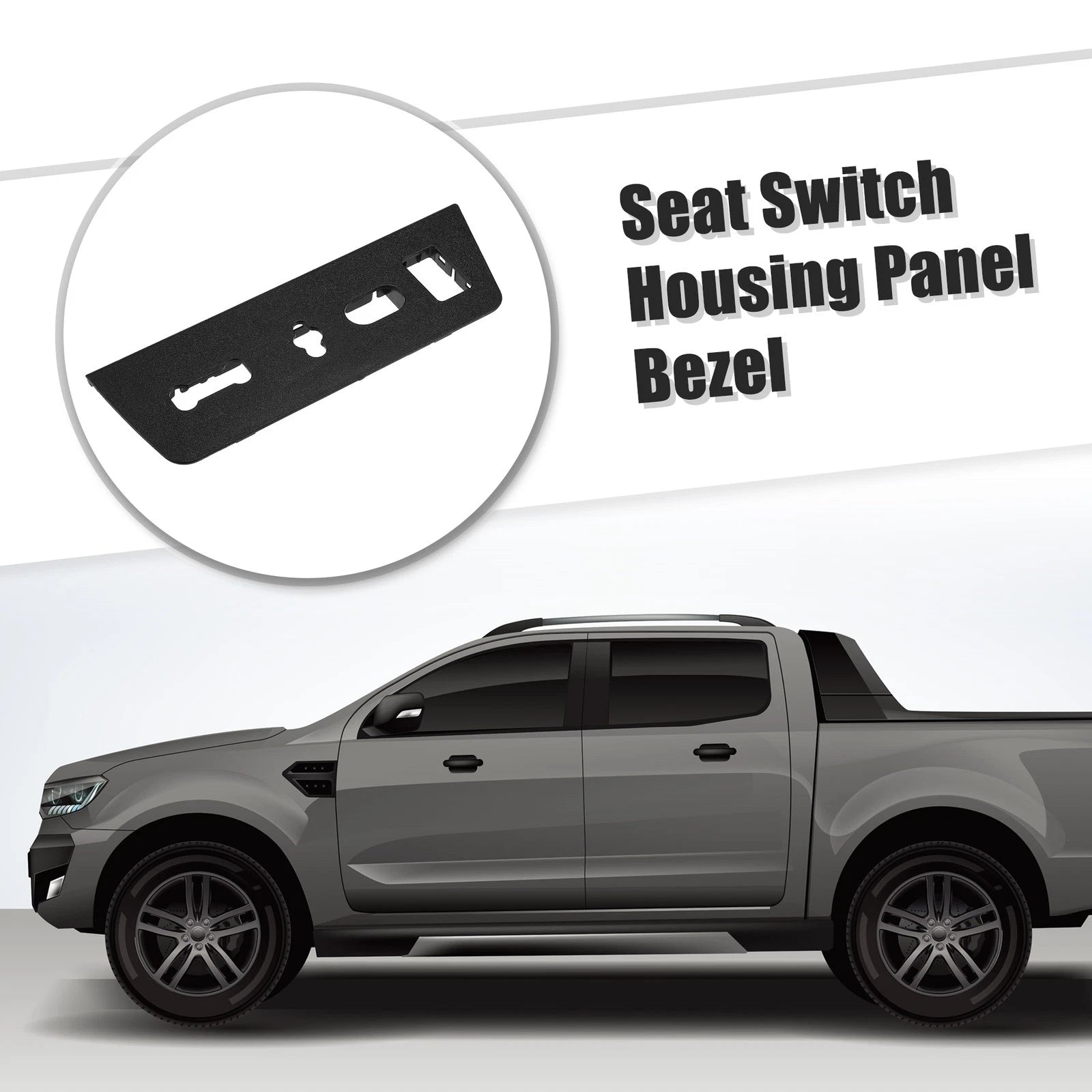 Front Left Seat Switch Housing Trim Bezel for Ford F-150 
