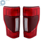 Set of 2 Tail Lights for Ford F250 (2020–2022) with Blind Spot LED