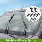 Windshield Washer Nozzle with Hose Connector for Honda (No. 76810SDAA11)