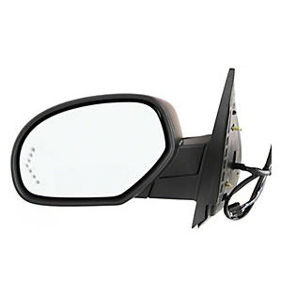 Textured Driver Side Power Door Mirror w/Heated Glass w/Turn Signal in Glass