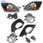 Pair Front Bumper Fog Lights for Toyota Yaris (2007–2011) Clear