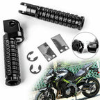 CNC Front Footpegs Footrests for Kawasaki Ninja 250R 300 400R 650 1000 (2008–2023)