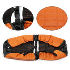 Set of 2 Orange Seat Covers for Yamaha Drive/Drive 2 (2007–Present)