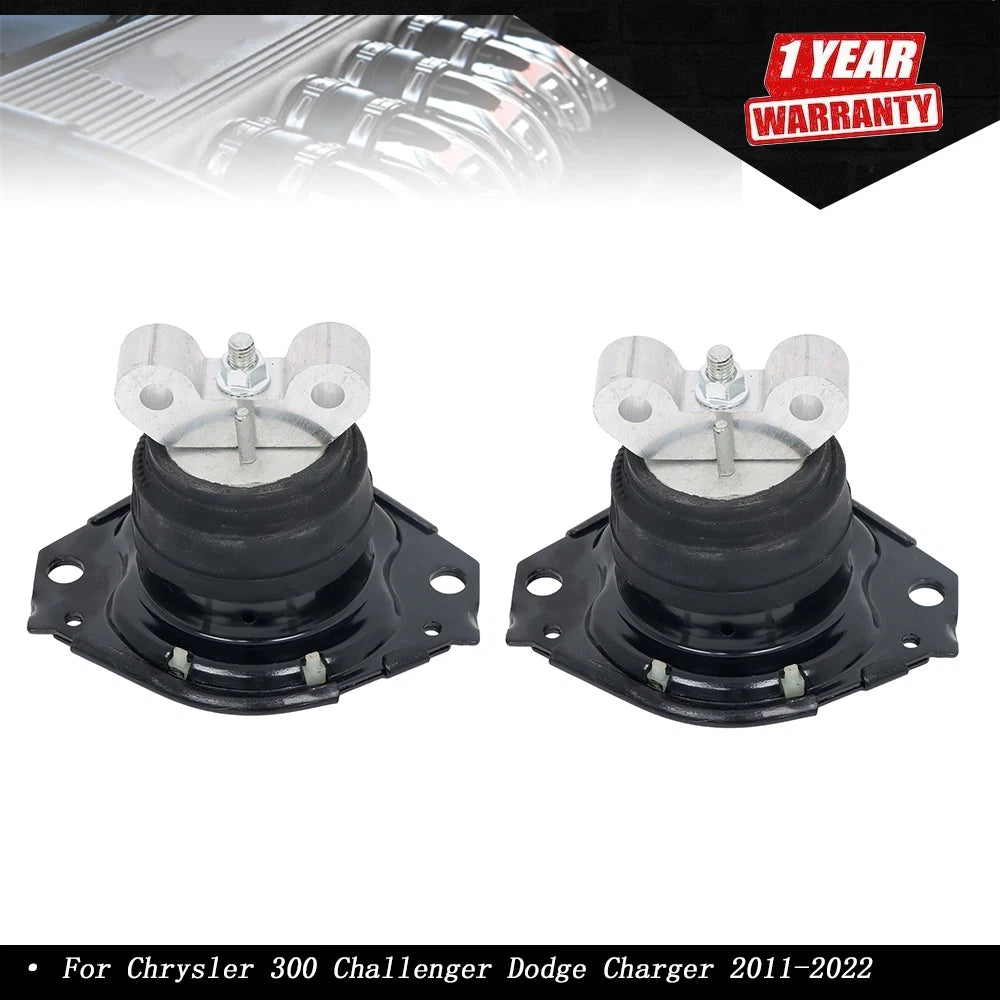 Set of 2 Engine Motor Mounts for Chrysler 300 Challenger Dodge Charger (2011–2022)