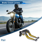 Adjustable Brake Clutch Levers for Honda CBR600RR (2003–2019) - Titanium Gold Tone
