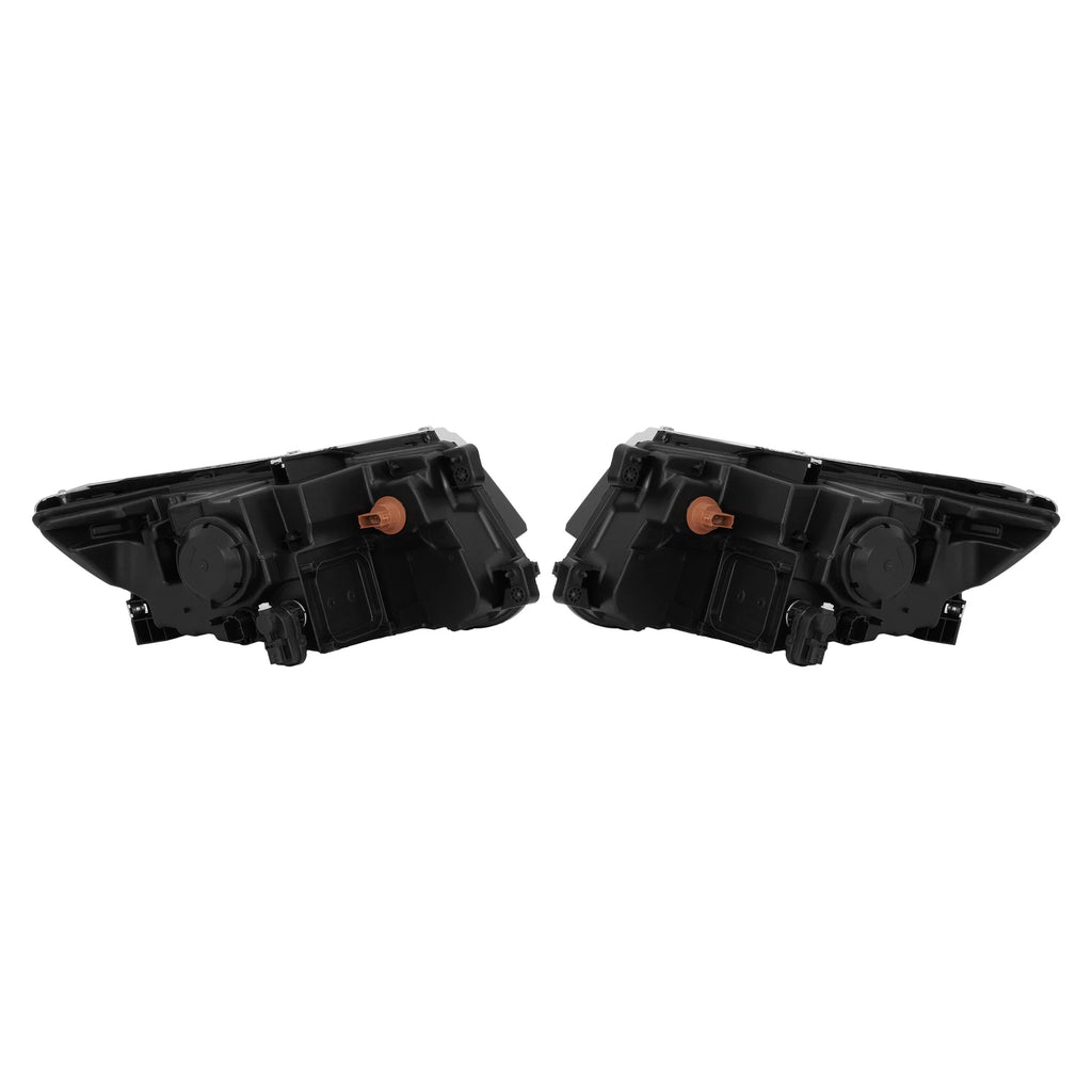 Set of 2 Black Projector Headlights for Ford Edge (2011-2014)