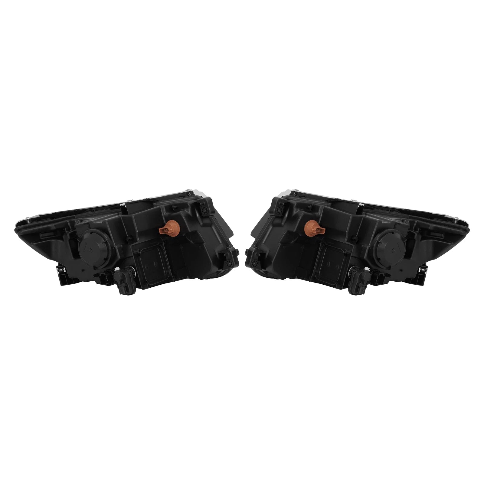 Set of 2 Black Projector Headlights for Ford Edge (2011-2014)