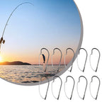 10pcs Weedless Barbed Fishing Hooks for Bass