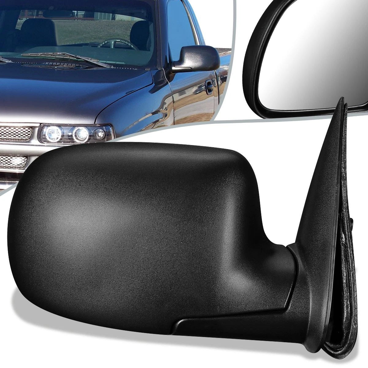OE Style Manual Side View Door Mirror Right for Silverado Sierra (1999–2007) GM1321230