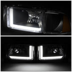 LED DRL Bar Headlight Lamps for Dodge Ram (1994–2002)
