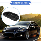 Engine Oil Pan for Toyota Lexus GS460 4.6L (2008–2011) 1210238021 Steel Black
