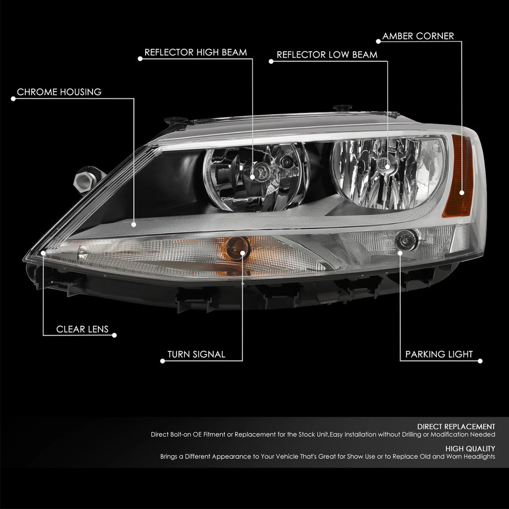 OE Style Headlight for VW Jetta Sedan (2011–2018) VW2502146