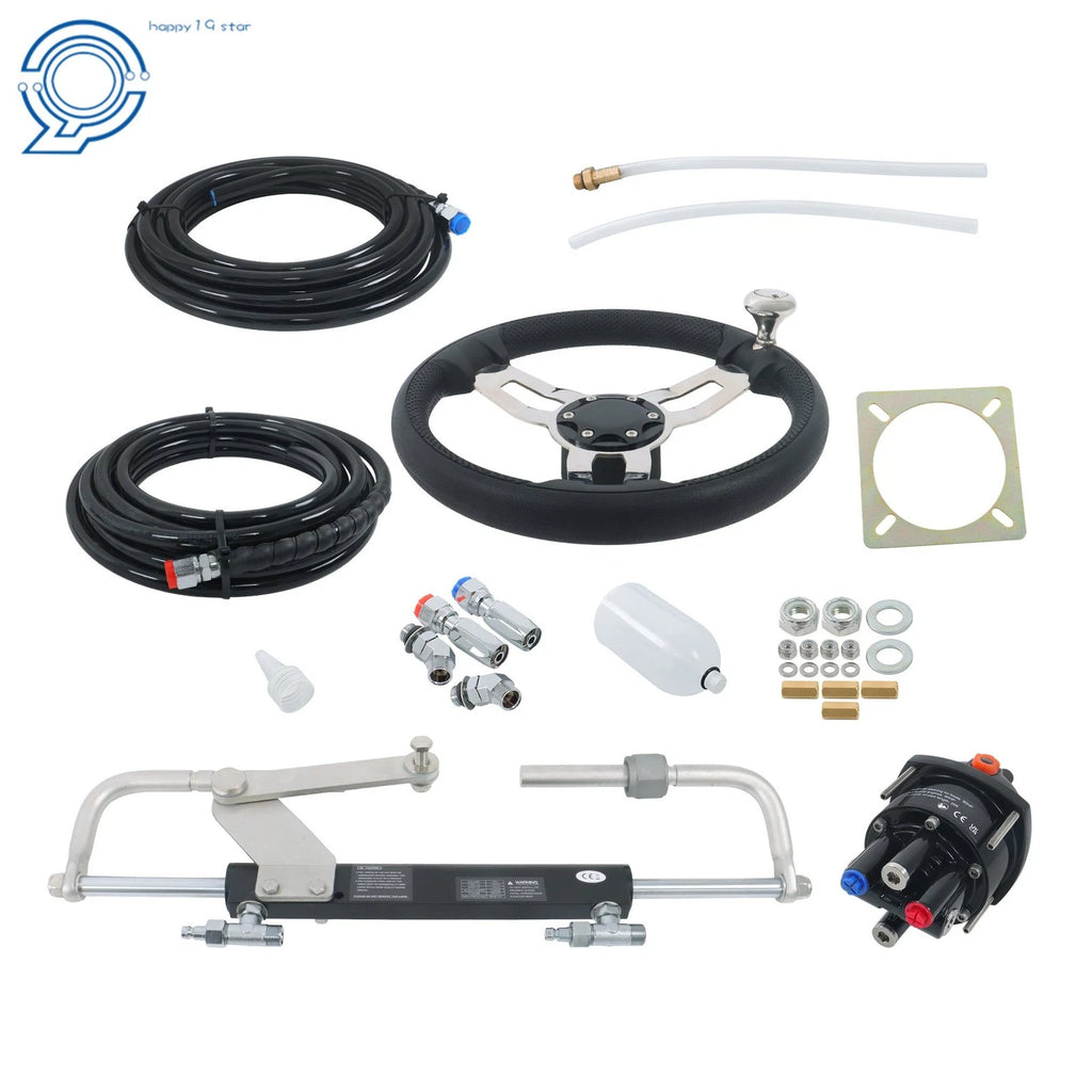 Hydraulic Steering Wheel System Kit for Outboard 90HP (Marine)