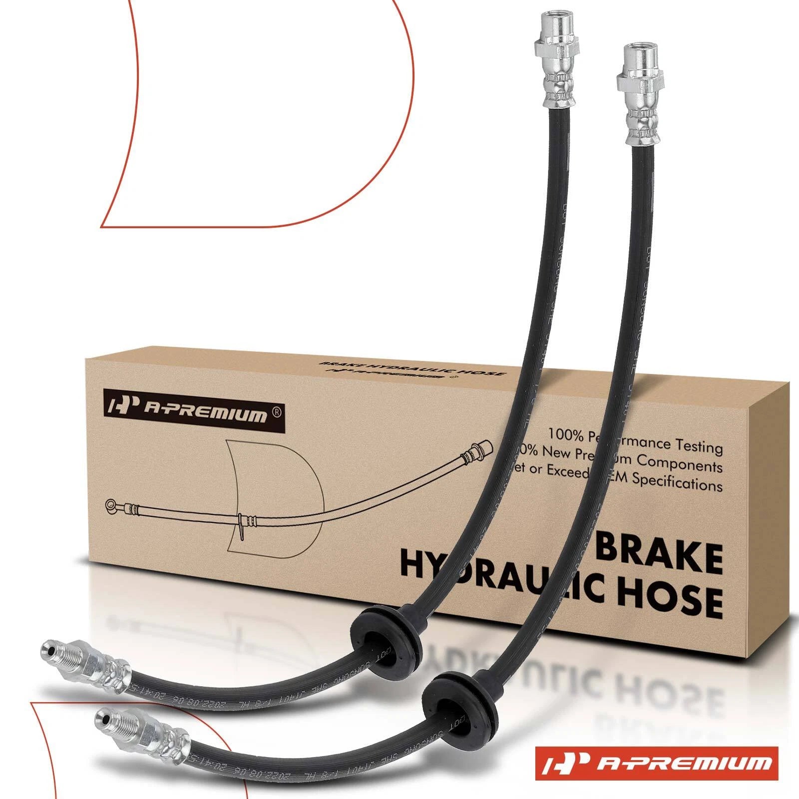 2X Front Brake Hydraulic Hose for BMW X5 (2000–2006)