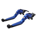 CNC Blue Extendable Brake Clutch Levers for Yamaha TMAX 500 530 560 (2001-2023)