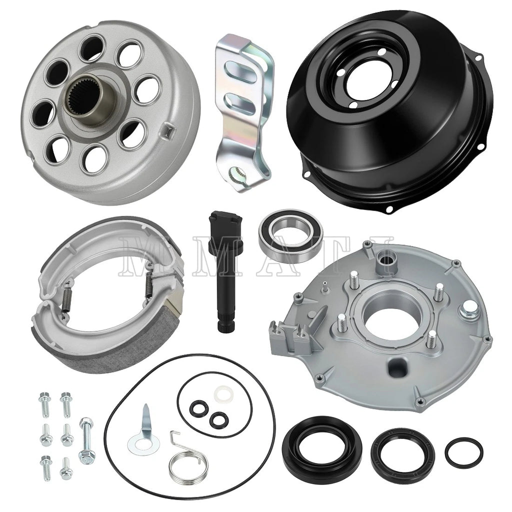 Rear Brake Panel & Drum & Cover Shoes for Honda Fourtrax 300 (1988–2000)