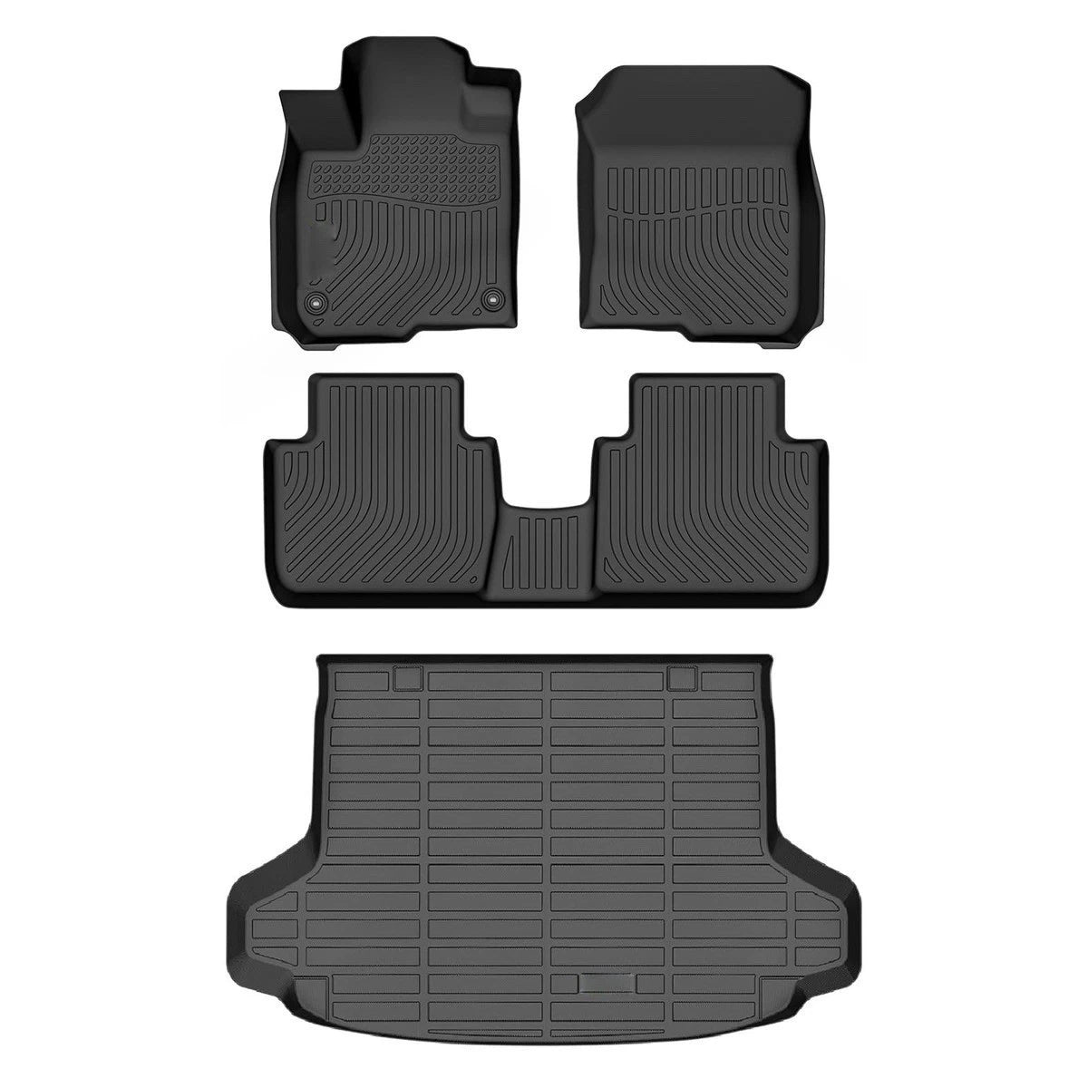 Set of 4 Black Floor Mats & Cargo Liner for Honda HR-V (2023–2026)