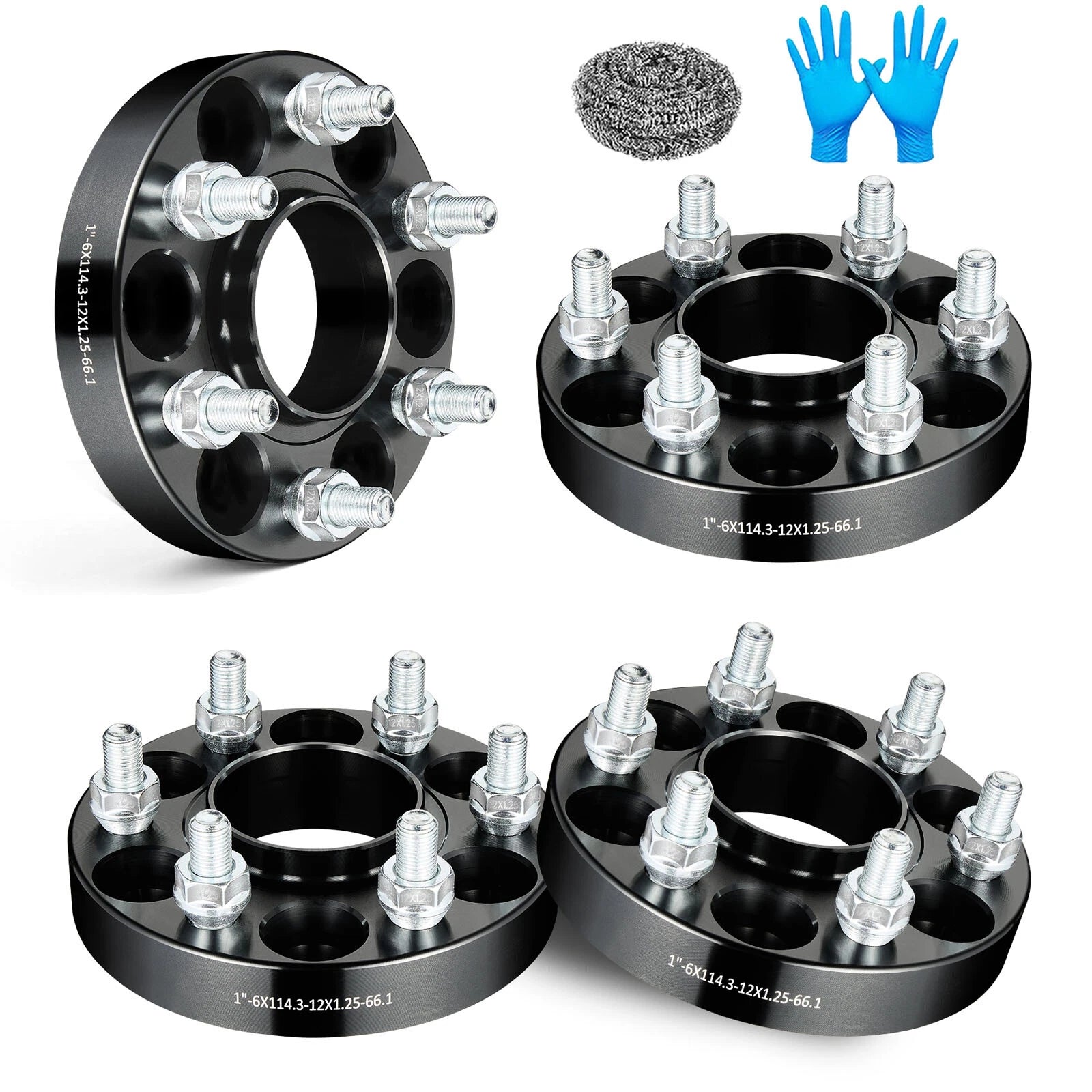 4pc 1" 6x4.5 Hubcentric Wheel Spacers for Nissan Frontier Pathfinder Xterra (2005–2025)