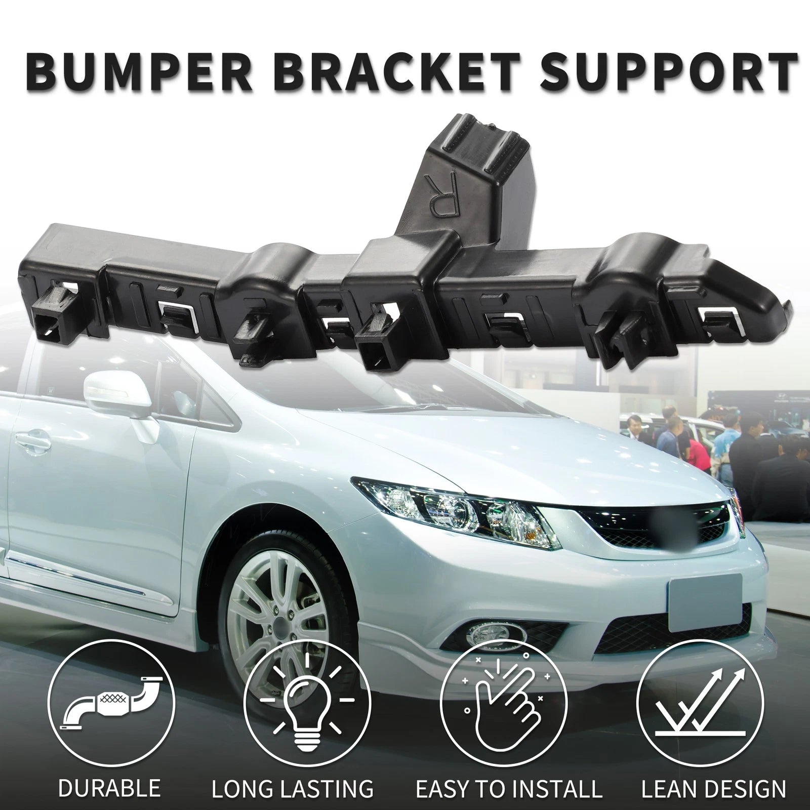 1pc Right Front Bumper Retainer Bracket No. 62222DF30A for Nissan Rogue Sport (2017–2022)