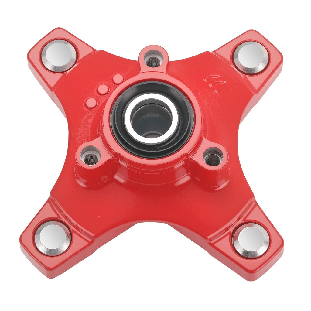 Front Left/Right Red Wheel Hub for Honda TRX250X (2009–2020), TRX400X (2009, 2012–2014)