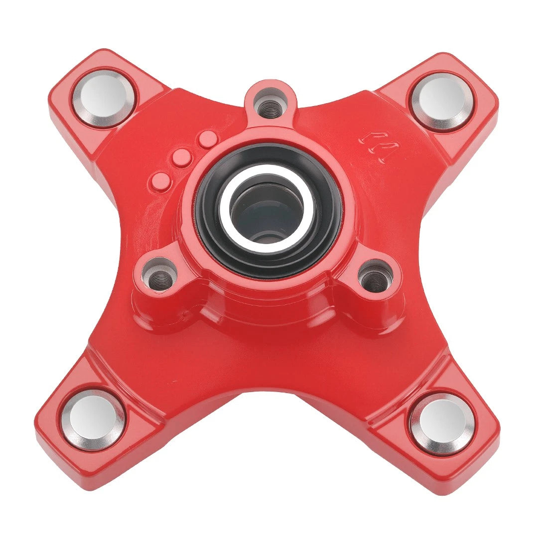 Front Left/Right Red Wheel Hub for Honda TRX250X (2009–2020), TRX400X (2009, 2012–2014)
