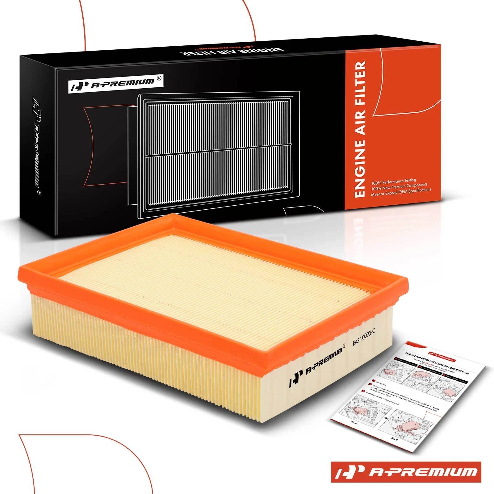 Engine Air Filter for Ford Fusion, Mercury Milan, Lincoln V6 (2006–2012)
