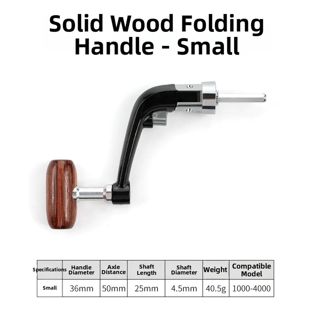 Folding Crank Handle for Fishing Reels (Zinc Alloy, Aluminum Alloy)