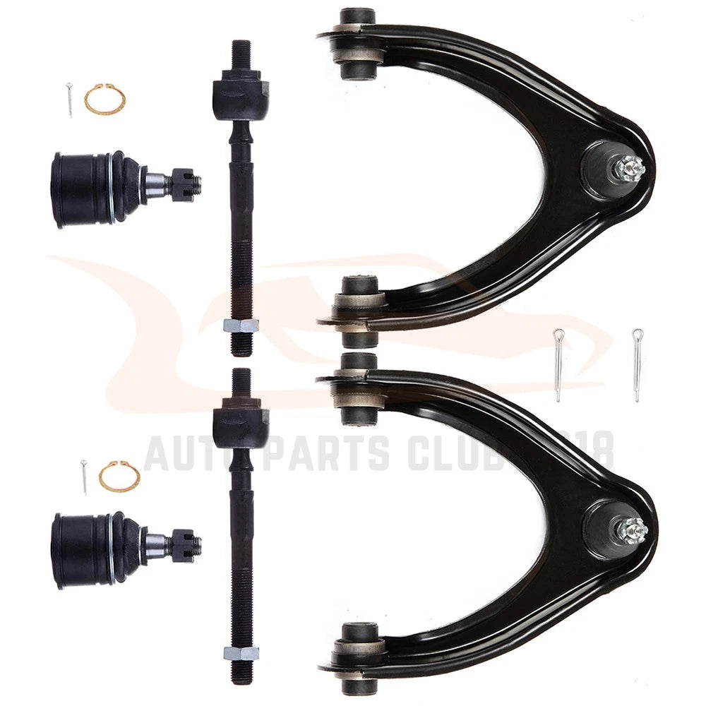 Set of 6 Front Upper Control Arm, Ball Joint, Tie Rod for Honda Civic (1996–2000)