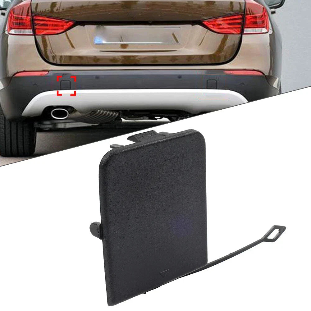 Left Rear Bumper Tow Hook Cover for BMW X1 E84 (2013-2015) Black