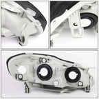 Pair of Smoked Housing Amber Side Headlights for Toyota Corolla (2003–2008)