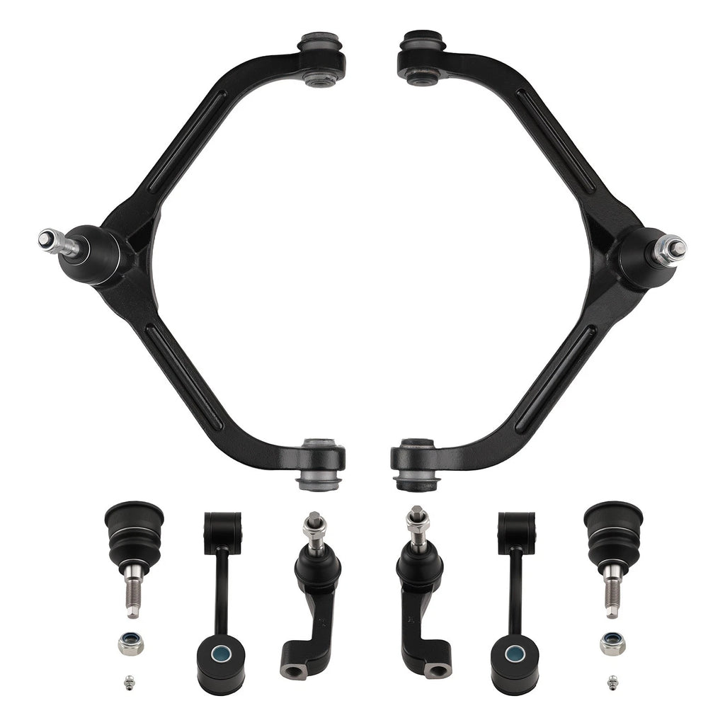 8Pcs Front Upper Control Arm Ball Joints Tie Rods for Jeep Liberty (2005–2007)