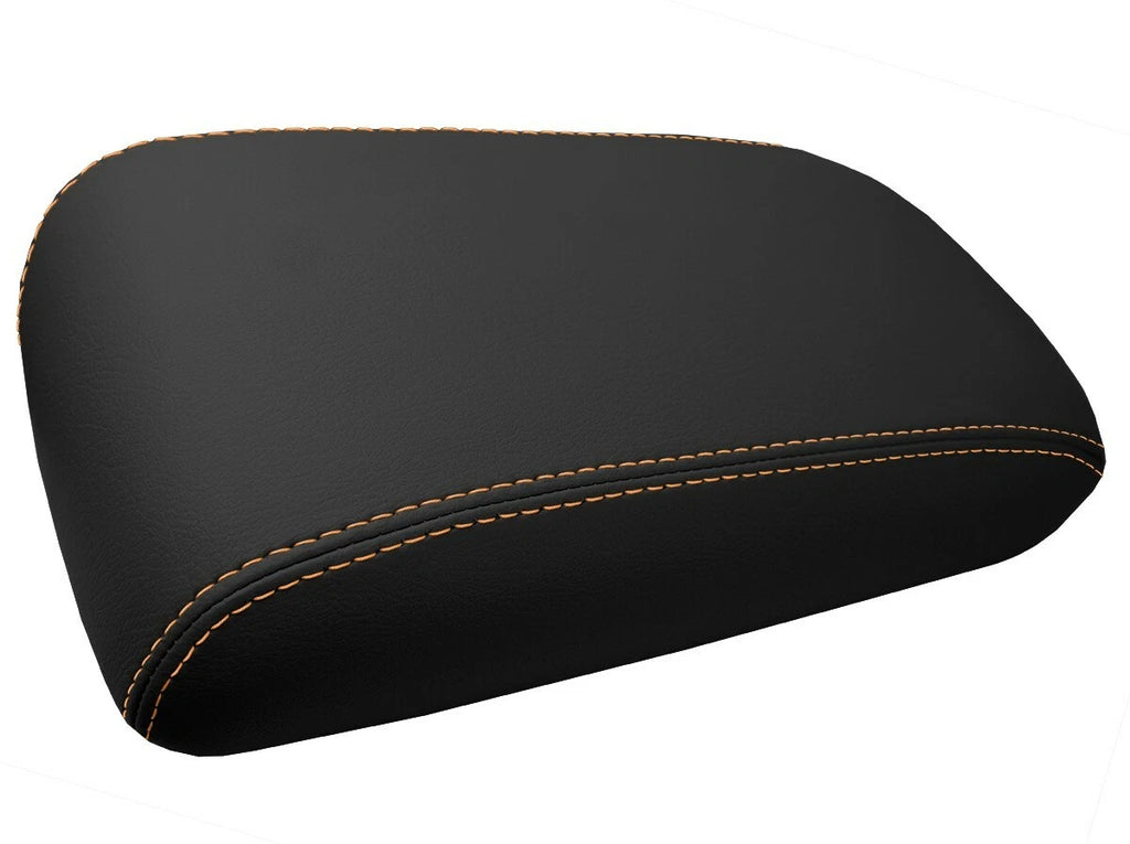 Leather Console Lid Armrest Cover for Lexus SC300 SC400 (1992–2000) Orange Stitch