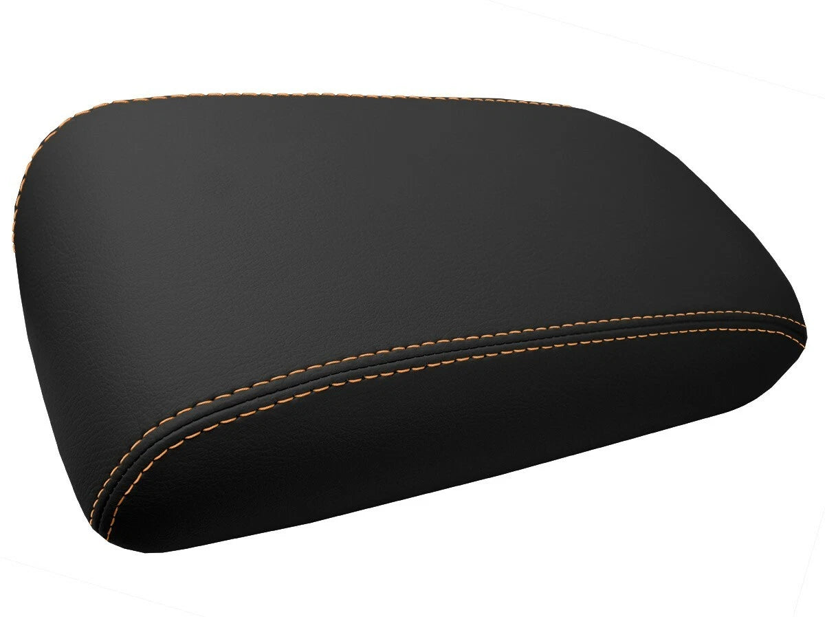 Leather Console Lid Armrest Cover for Lexus SC300 SC400 (1992–2000) Orange Stitch