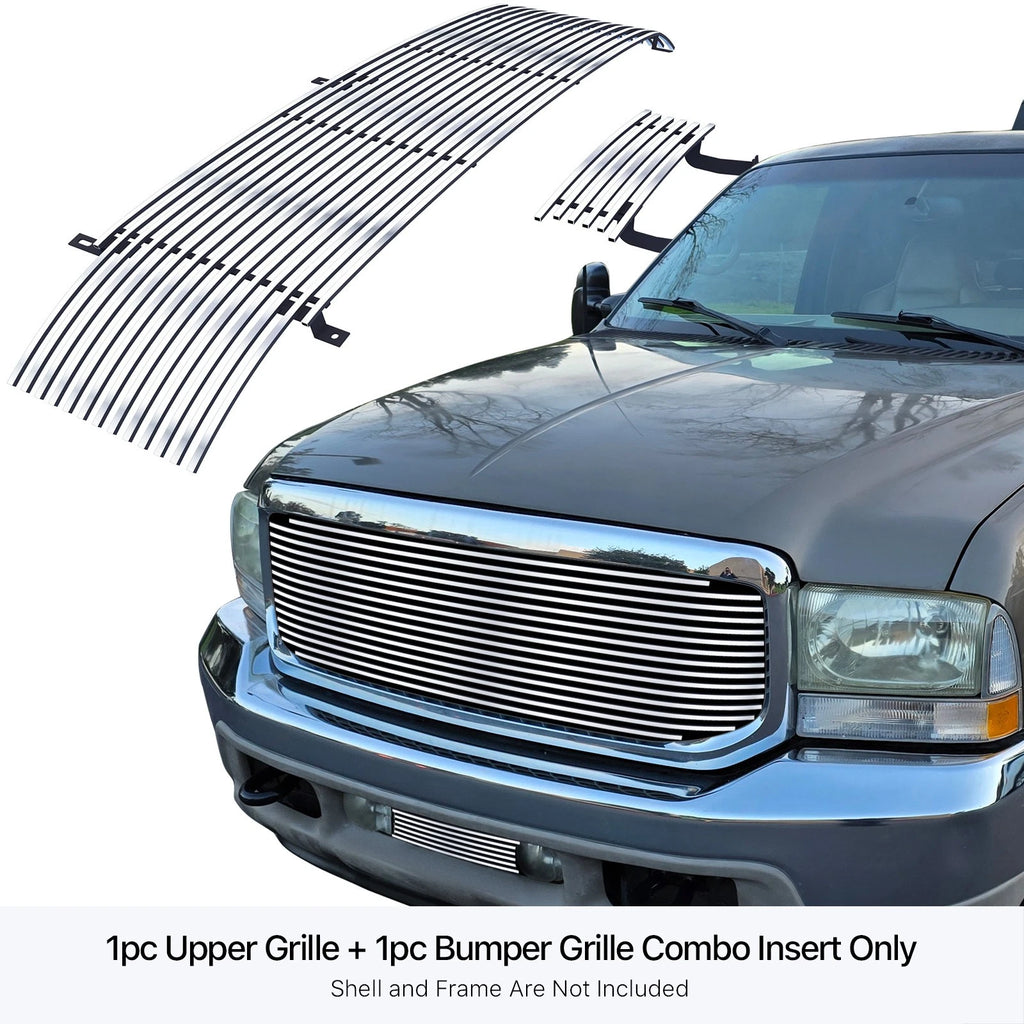 Polished Billet Grille Insert for Ford Excursion/F-250 (2000-2004)