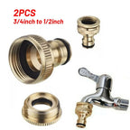 2X Solid Brass Quick Connectors for Gardening Essentials