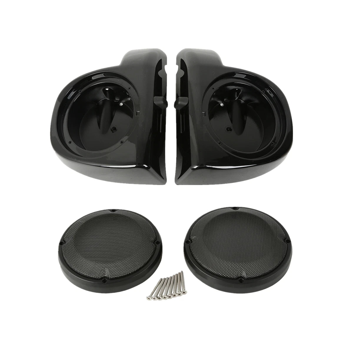 6.5" Lower Vented Fairing Speaker Pods & Grills for Harley Touring (2014–2024)