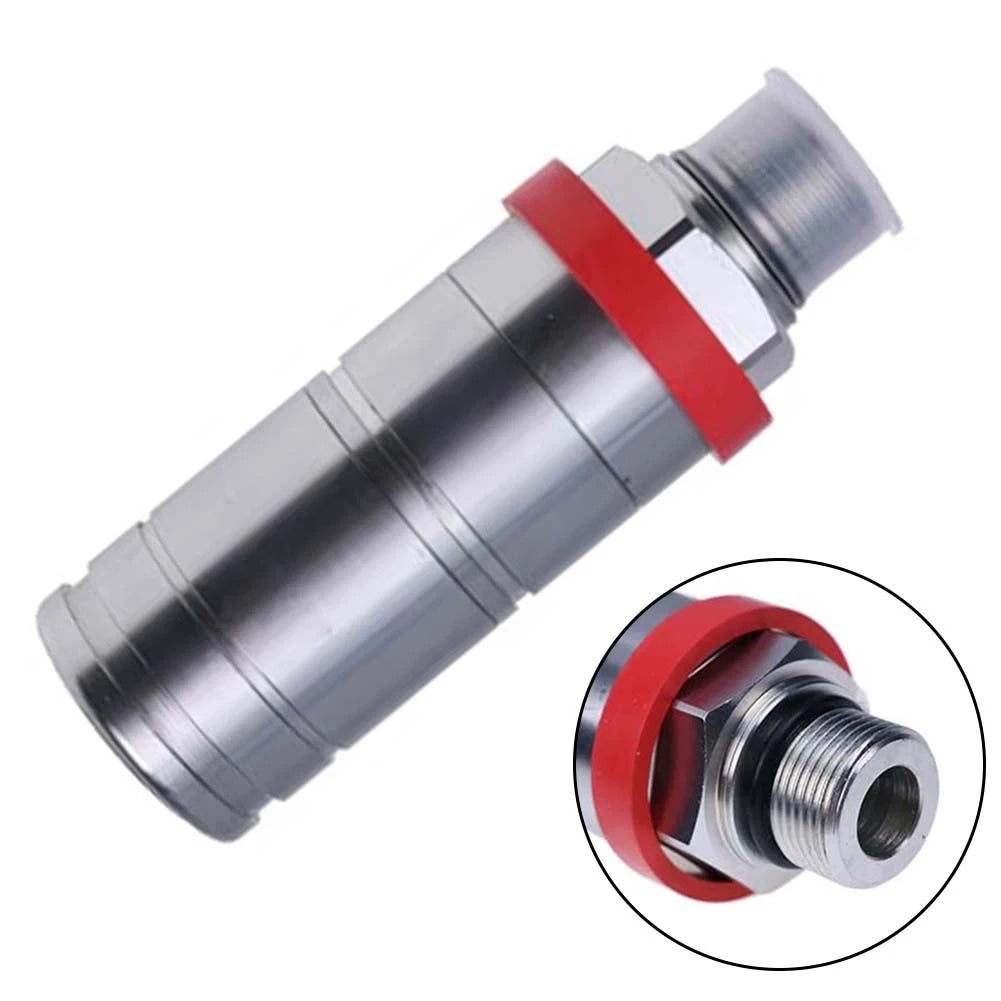 Quick-release female quick coupler for equipment maintenance