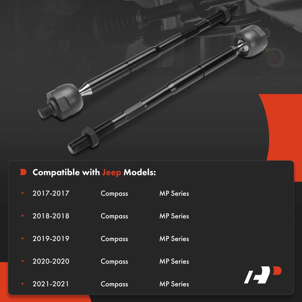 2X Tie Rod End Front Inner for Jeep Compass (2017-2021)