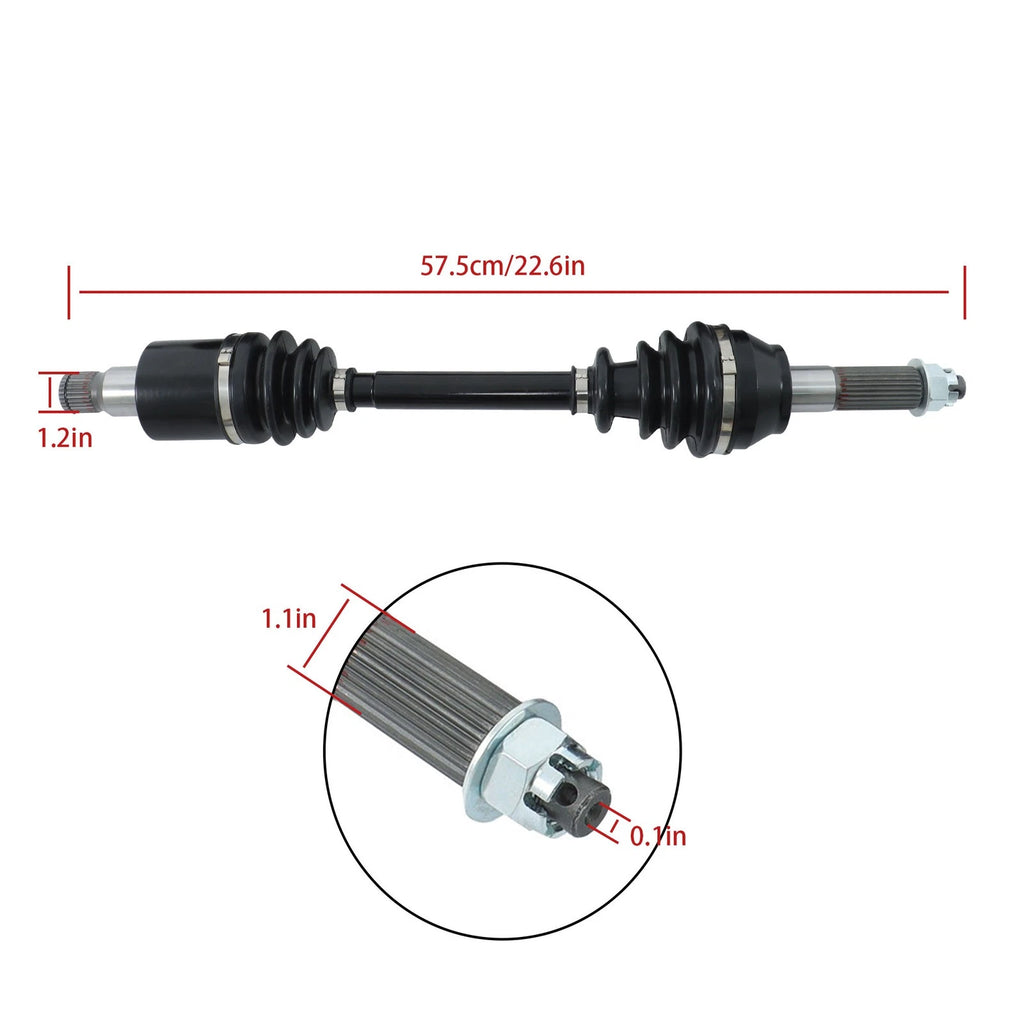 2Pcs Rear CV Axle for Polaris RZR 800 (2008–2014)