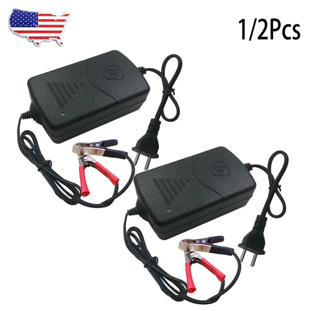 2X 12V Car Battery Charger Maintainer for Motorcycle ATV Truck