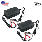 2X 12V Car Battery Charger Maintainer for Motorcycle ATV Truck