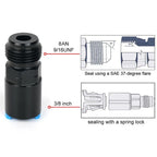 8AN Male to 3/8" Hose Quick Connect Fuel Rail Line Fitting Adapter