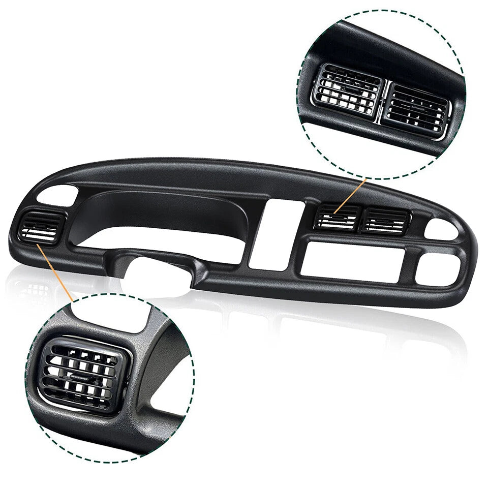 Dashboard Bezel Cover with Vents for Dodge Ram 1500 2500 3500 (1998–2002)