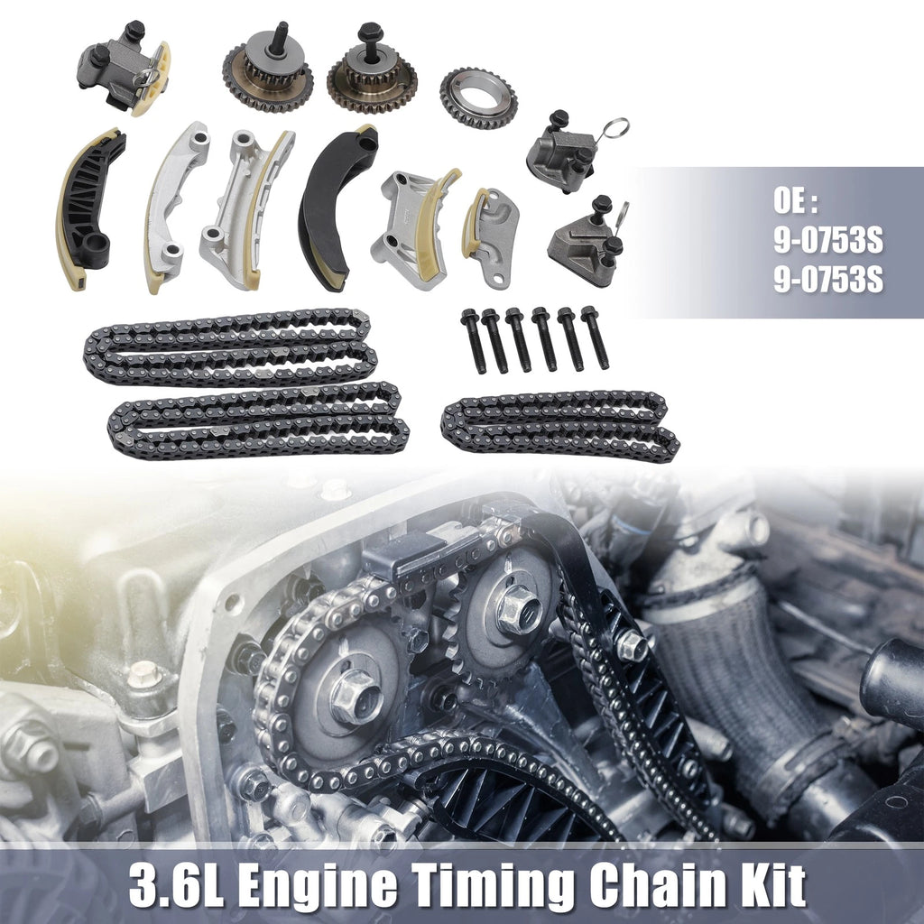 Timing Chain Kit for Chevy Cadillac Buick 3.6L 3.0L (12609262, 718844625623)