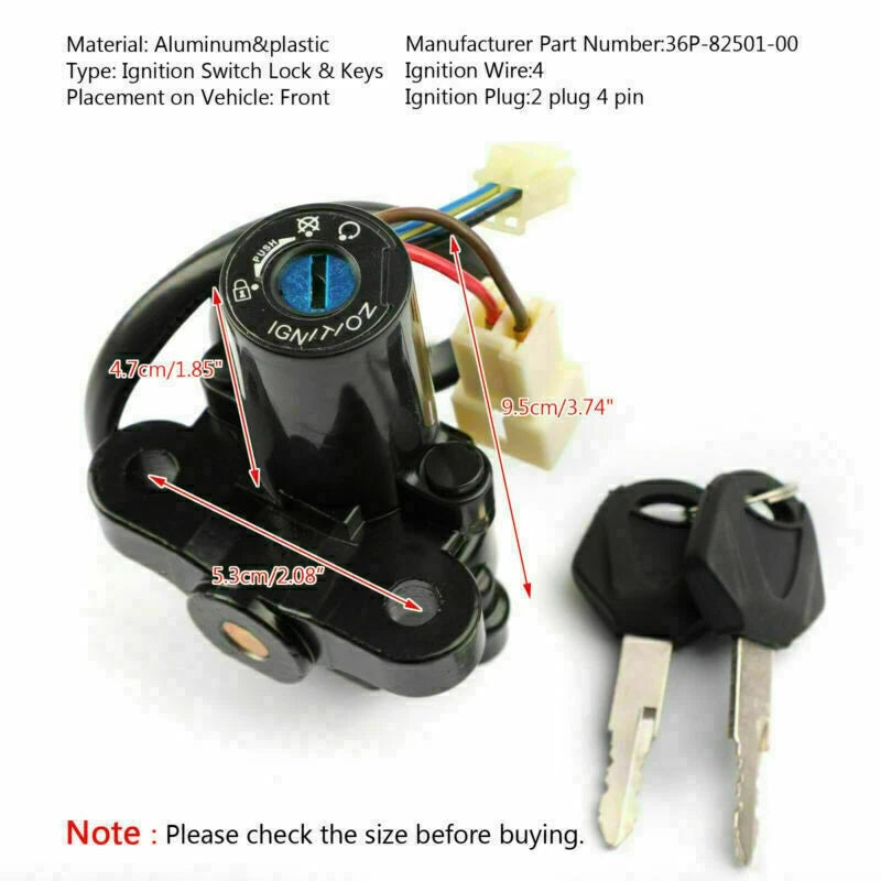 Ignition Switch Lock Keys for Yamaha YZF R1 R6 MT-01 FJ09 FZ09 XT660 FZ6R #3