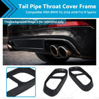Tail Pipe Throat Cover for BMW X5 (2014–2018) F15 M Sports Gloss Black