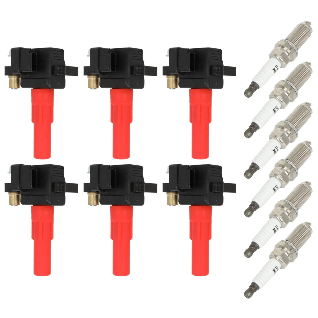 6 Ignition Coils + 6 Spark Plugs for Subaru Legacy Outback (2010–2019) H6 3.6L