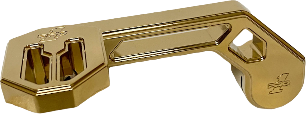 Pro One T Rex Shorty Shifter Arm Gold for Harley Davidson Touring (2014–2017)